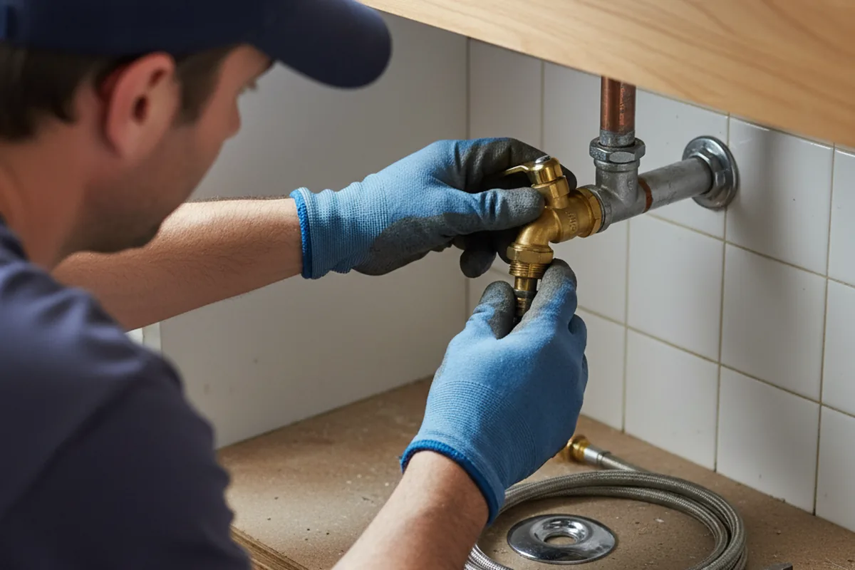 Shutoff valve and fitting work during Repiping in Homeland
